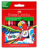 Plumones Marcadores Faber Castell Fiesta 12 piezas