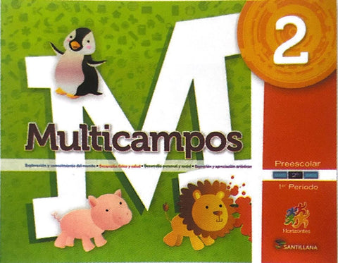 Pack Multicampos 2. 4 años Horizontes Preescolar Alumno