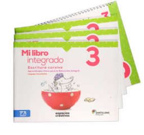 Pack Mi libro integrado. Escritura script, cursiva. Tareas matemáticas 3 ESP CRE