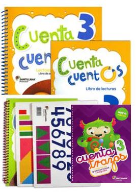 Pack Cuenta Trazos, Cuenta Cuentos Lect Escritura, Cuenta cuentas Mate 3. ED17