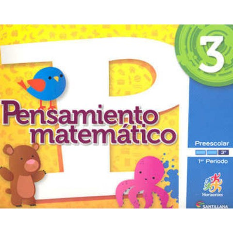 Pack Pensamiento Matemático 3 Horizontes Preescolar